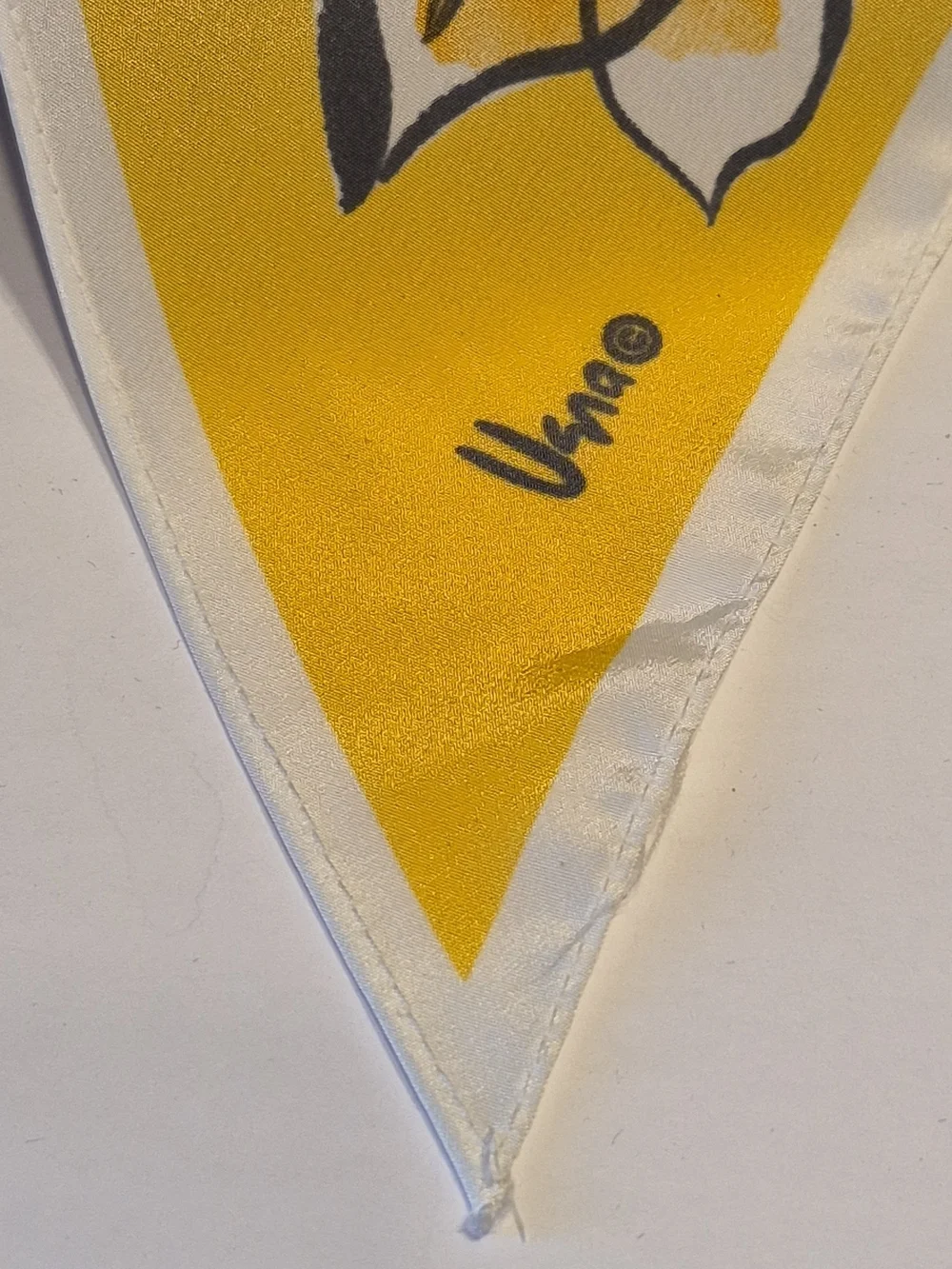 Vera Floral Silk Scarf in Yellow